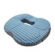 thumbnail image 3 of Cojín de asiento transpirable Cojín de silla, antideslizante Cómoda almohada de apoyo para la cadera, Cojín portátil para sentarse en forma de rosquil Azul, 3 of 5
