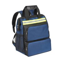 Ioensy - Bolsa De Herramientas De Trabajo Con Bandas Reflectantes De Advertencia De Tela Oxford Mochila De Herramientas Azul Altura 40 Cm