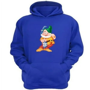 Genérico - Polerón Canguro Enano Blanca Diibujos Animados Azul Talla S Unisex