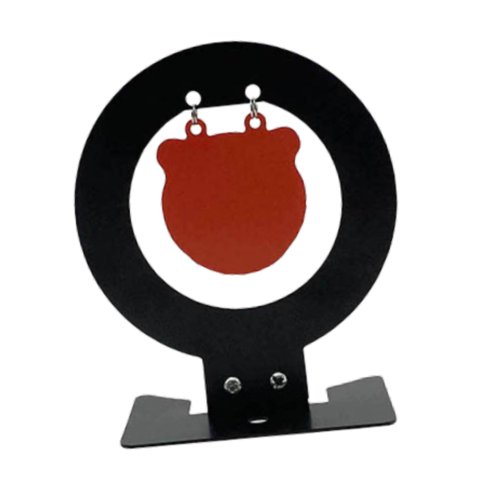 Magideal - Objetivo De Práctica De Tiro De Acero Al Carbono Profesional Para Interiores Y Exteriores, Portátil, De Metal. Panda