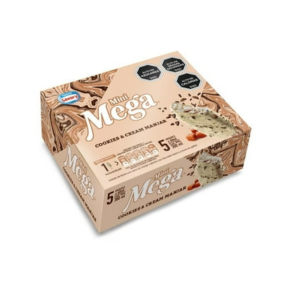 Helado Paleta Mini Cookies&Cream Manjar Caja 5 Un X 60 Ml Mega