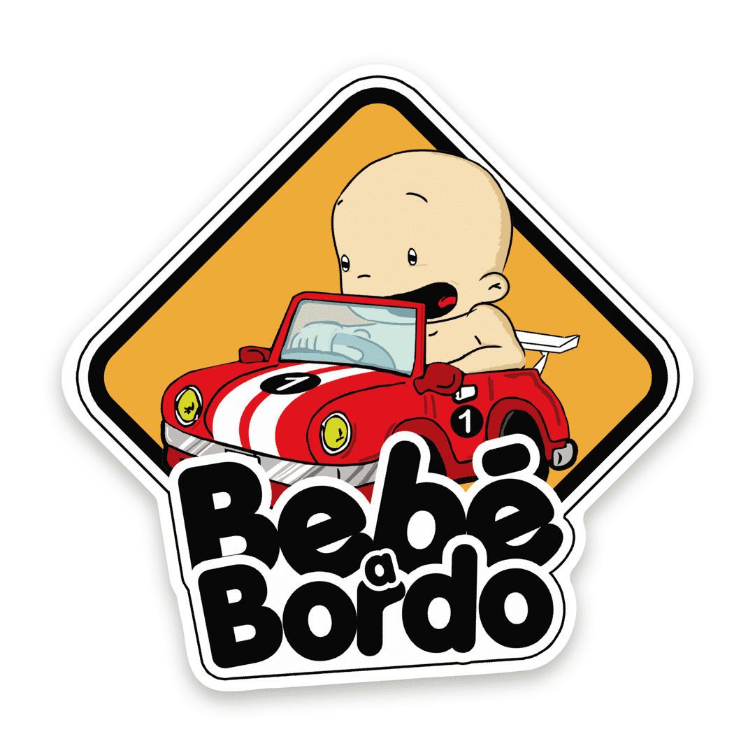 Babyonboard - Bebé A Bordo Auto Rojo