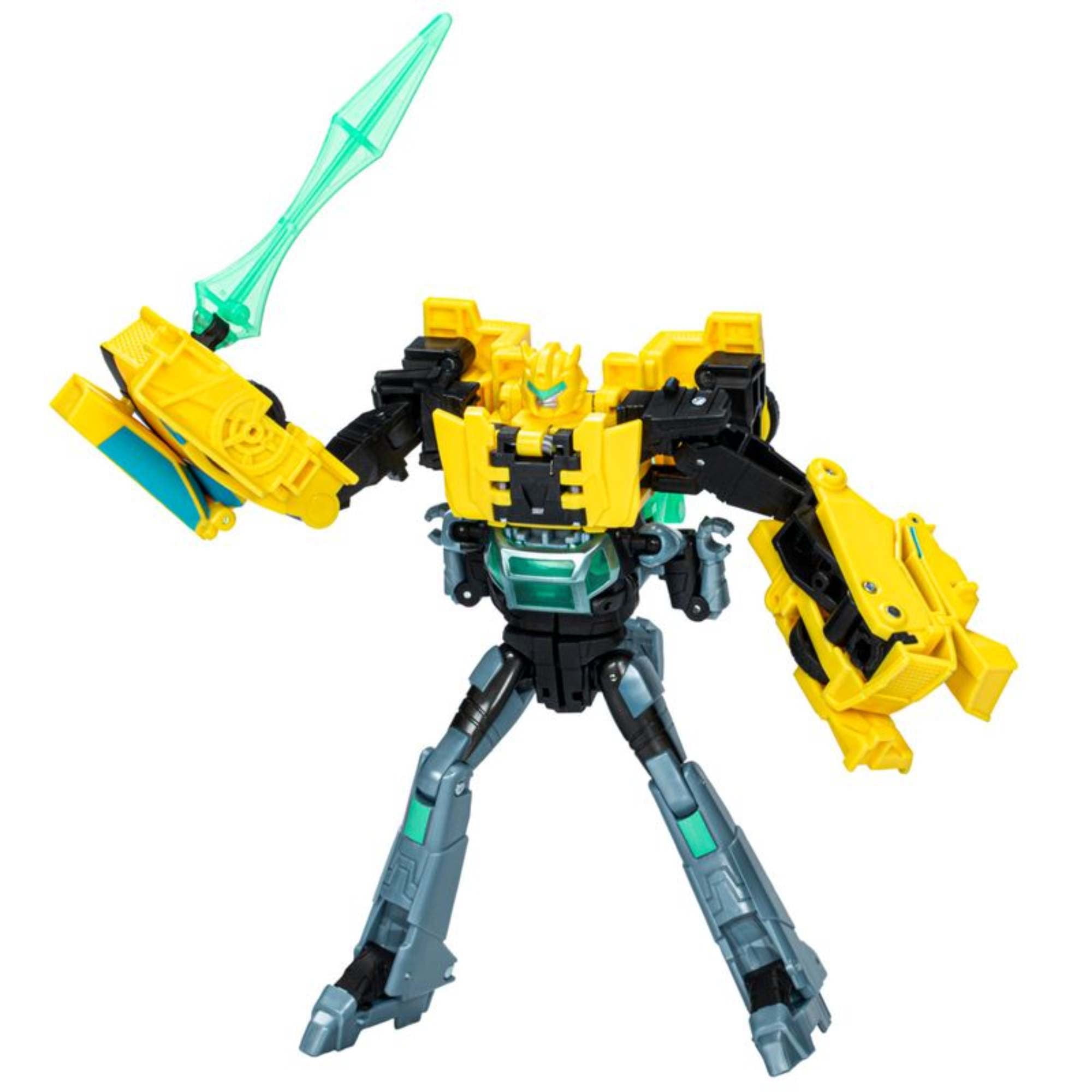 Figura de Acción Transformers EarthSpark Cyber Combiner Bumblebee y Mo Malto
