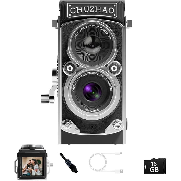 Cámara Digital CHUZHAO Mini TLR 12MP 1080P 16GB Retro