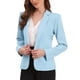 thumbnail image 1 of INSPIRE CHIC Blazers para Mujeres Regreso a Clases Conjunto de Maestra Casual de Negocios Chaqueta de Trabajo de Oficina con un Botón Frontal de Manga Larga con Hombreras S Azul Cielo, 1 of 6