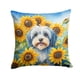 thumbnail image 1 of Cojín Sunflowers Tibetan Terrier, 1 of 6