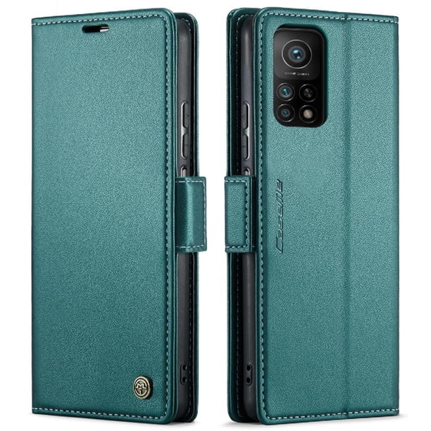 CaseMe tipo cartera Xiaomi 10T/10T Pro con cierre magnético, RFID, tarjetero, soporte, carga inalámbrica