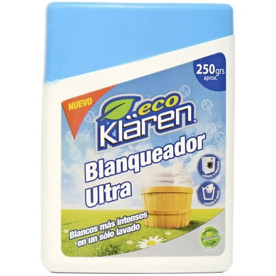 Blanqueador Polvo Ultra Blanco Caja 250 G Klaren