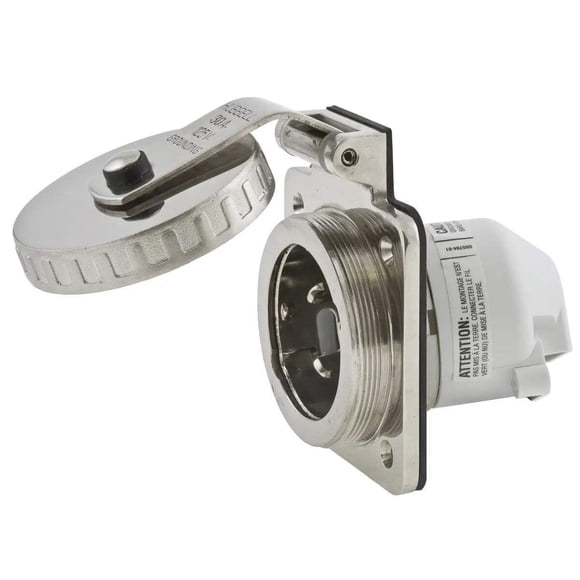 Shore Power Inlet Hubbell SS 30A 125V de acero inoxidable