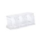 thumbnail image 3 of Caja Transparente Para Condimentos Contenedor De Almacenamiento Cruet 3 Compartimentos Cocina Especias Ollas Blanco, 3 of 5