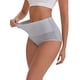 thumbnail image 5 of INSPIRE CHIC Bragas de Algodón de Control de Abdomen de Cintura Alta para Mujer Levantamiento de Glúteos Posparto Talla Grande 5 Paquetes XXL 2 Gris 1 Negro 2 Albaricoque, 5 of 5