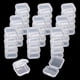thumbnail image 1 of Caja de joyería NEETUE 80 piezas transparente 3,5 × 3,5 × 2 cm de plástico, 1 of 7