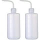 thumbnail image 1 of Botella de lavado para tatuajes, 2 unidades de 500 ml, de seguridad, para riego, botella de plástico económica para suministros de tatuaje (500 ml/16 oz), 1 of 6