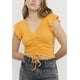 thumbnail image 3 of Polera Mujer Manga Corta Recogido Naranjo Corona, 3 of 5