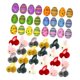thumbnail image 1 of Huevos De Pascua Rellenos Con Coloridos Adornos De Conejitos De Peluche, Juguete De Peluche Novedoso, 24 Huevos, 1 of 5