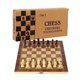 thumbnail image 1 of Juego de ajedrez de madera con almacenamiento plegable, juego 3 en 1, 1 of 1