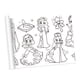 thumbnail image 5 of Pósteres para Colorear DIY, Regalo de Cumpleaños, Dibujo de Princesa Bonita, 5 of 5
