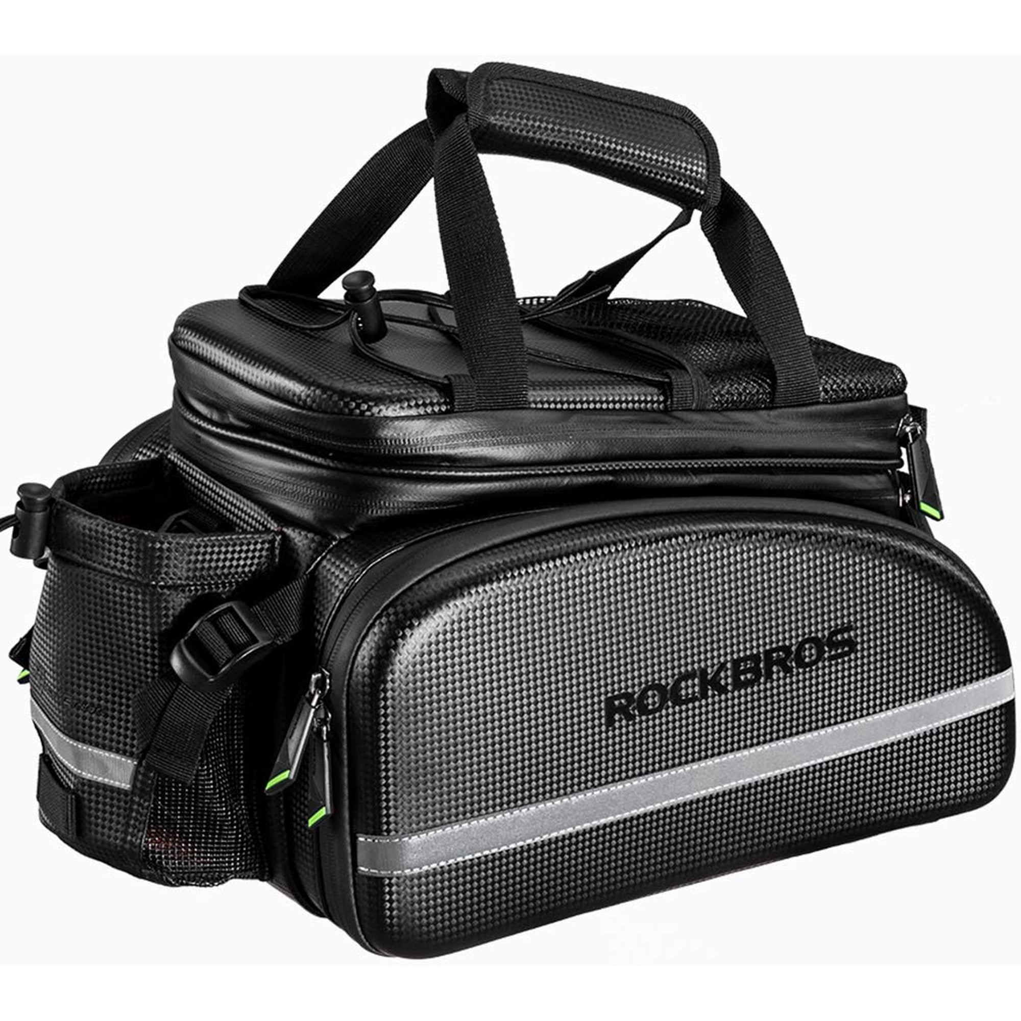 Bolsa Portabicicletas Rockbros Trunk, Impermeable, Piel De Carbono, 34 L