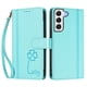thumbnail image 3 of Funda Cartera Trébol para Samsung Galaxy S22 Plus con Ranuras Tarjetas y Carga Inalámbrica Verde menta, 3 of 6