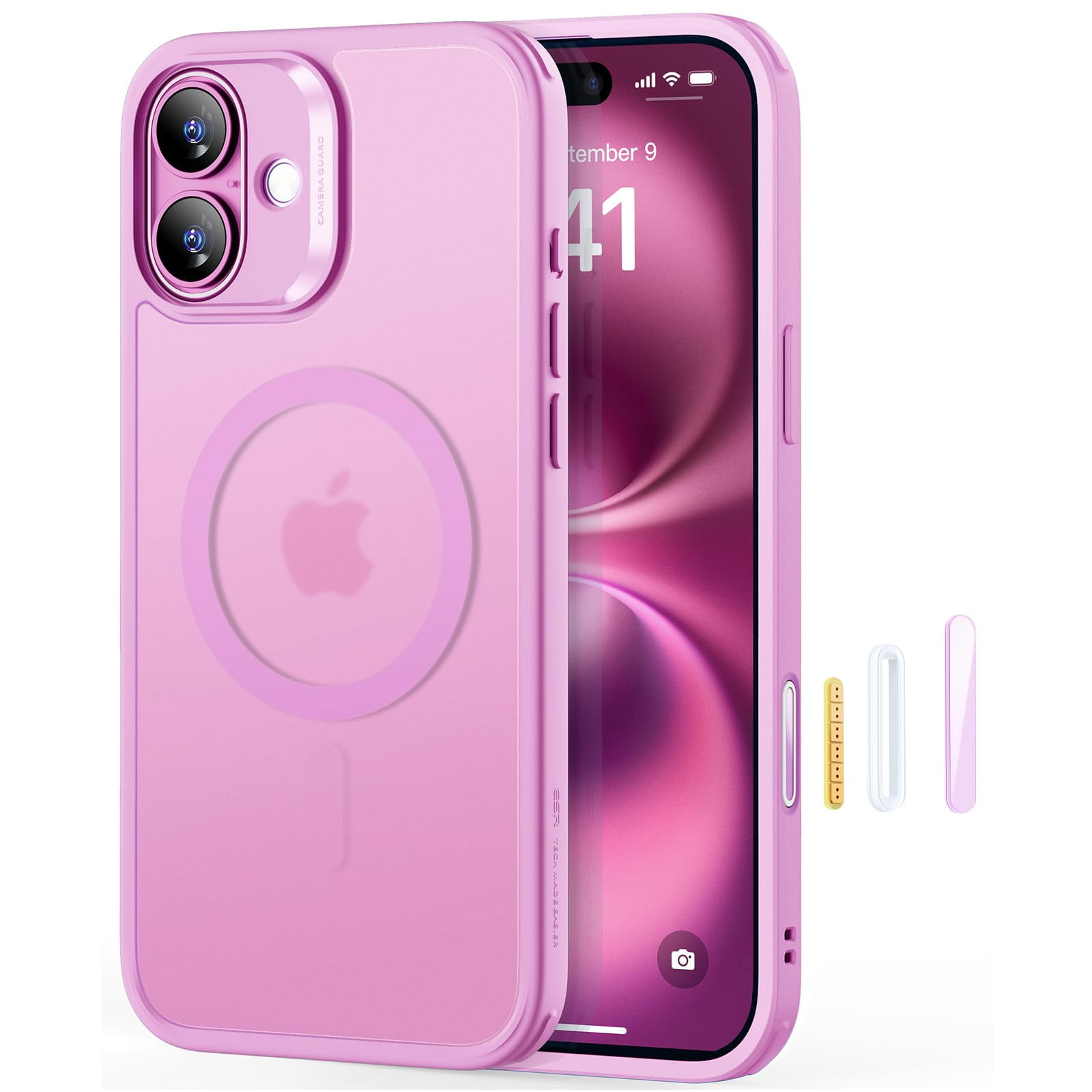 Funda Esr Para Iphone 16 Con Magsafe A Prueba De Golpes, Color Rosa
