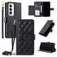 thumbnail image 5 of Funda tipo billetera FOXDOCK para OPPO Reno 12 5G – Tapa abatible con correa para mujer, 5 of 5