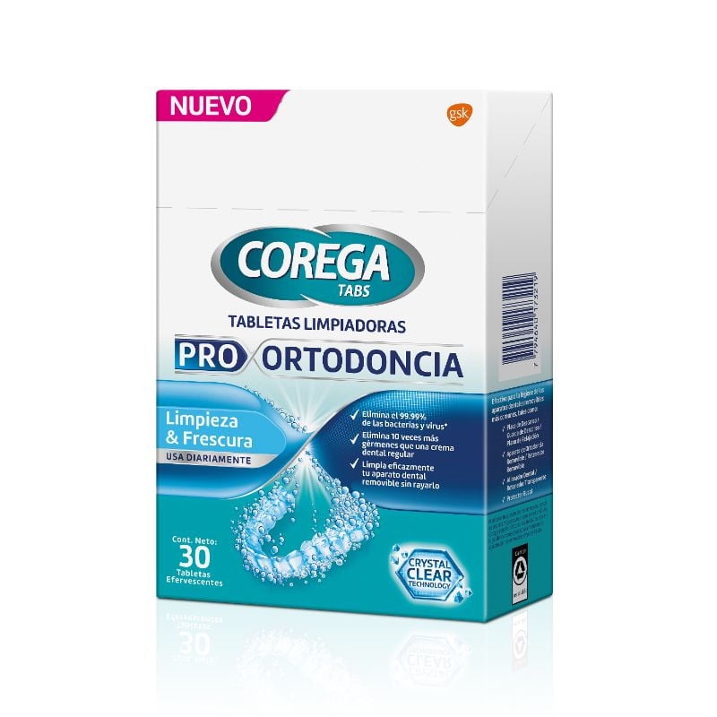 Corega - Tabletas Limpiadoras Pro Ortodoncia