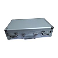 Magideal - Estuche De Protección De Equipo De Aleación De Aluminio Estuche De Transporte De Equipo Seguro Vacío Caja De Protección De Documentos De Joyería Para Argén