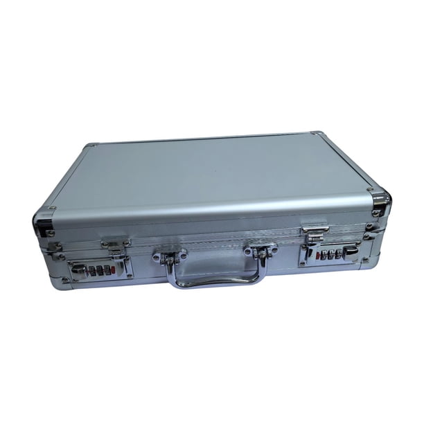 Estuche de protección de equipo de aleación de aluminio Estuche de transporte de equipo seguro vacío Caja de protección de documentos de joyería para Argén