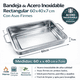 thumbnail image 2 of Bandeja Asadera Acero Inoxidable 60x40x7 cm con Asas para Horno Parrilla y Asados, 2 of 3