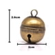 thumbnail image 2 of Campana para mascota para collar, campana de gato de latón fuerte para collar con llavero, campana de bronce retro, 2 of 5