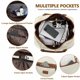 thumbnail image 4 of Bolsa de fin de semana Wogarl, 4 unidades, para mujer, con neceser y correa, 4 of 8