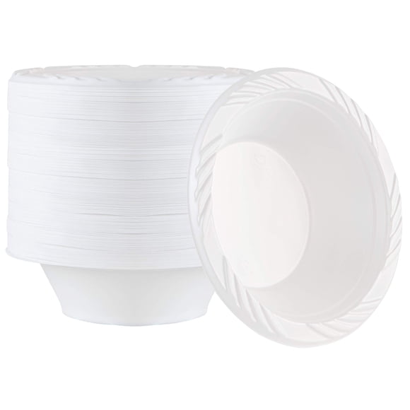 Cuencos de sopa desechables de plástico PLASTICPRO 12 oz (100 unidades)