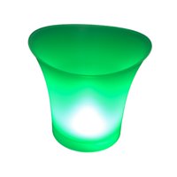 Magideal - Cubo Enfriador De Bebidas De Vino Luminoso 5L Para Fiesta De Boda En Casa Luz Verde