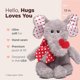 thumbnail image 2 of Peluche Bearington Hugh Loves You para San Valentín, 33 cm, 2 of 6