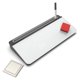 thumbnail image 1 of Set de bloc de notas de escritorio Audio-Visual Direct White Glass con accesorios, 1 of 9