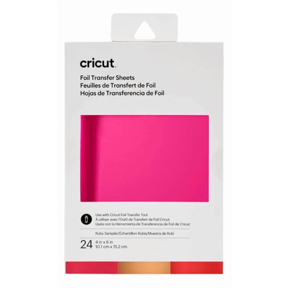 Láminas Ruby De 24 Hojas Rosa Liso Cricut
