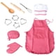 thumbnail image 1 of 11 Piezas Kid Chef Rol Juego De Imaginación Delantal De Juguete Guante Utensilios De Cocina Kit, 1 of 5
