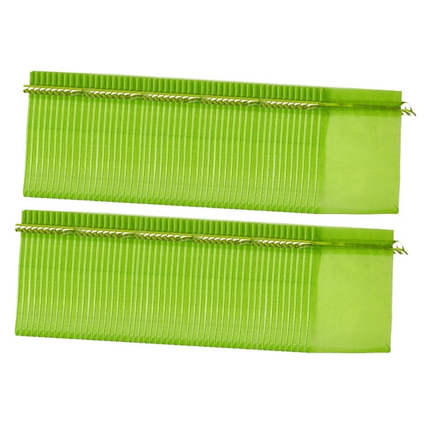 100 Uds. Bolsas de protección para frutas, bolsas de cubierta de red para frutas, bolsas de malla con cordón transpirables reutilizables para uvas, ár 15cm x 20cm
