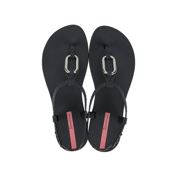 Sandalia Mujer Negro Class Line Ipanema