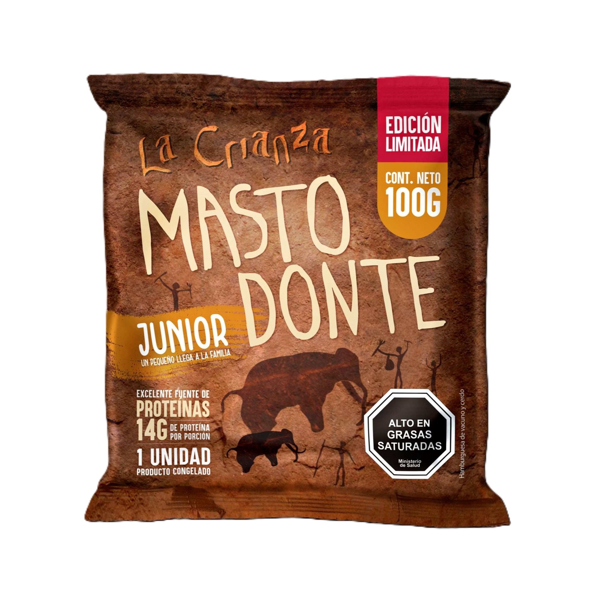 Hamburguesa Mastodonte Junior 100 g La crianza
