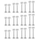 thumbnail image 1 of Barbell Labret Ftovosyo 16G 6/8/10/12 mm 24 piezas, 1 of 7