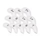 thumbnail image 5 of 12x Golf Iron Head Cover Cuero PU Golf Club Headcover Universal Impermeable Blanco, 5 of 5