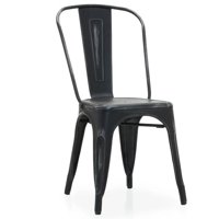Habita2 Chile - Silla Tolix Metalica Resistente Para Exterior - Negro