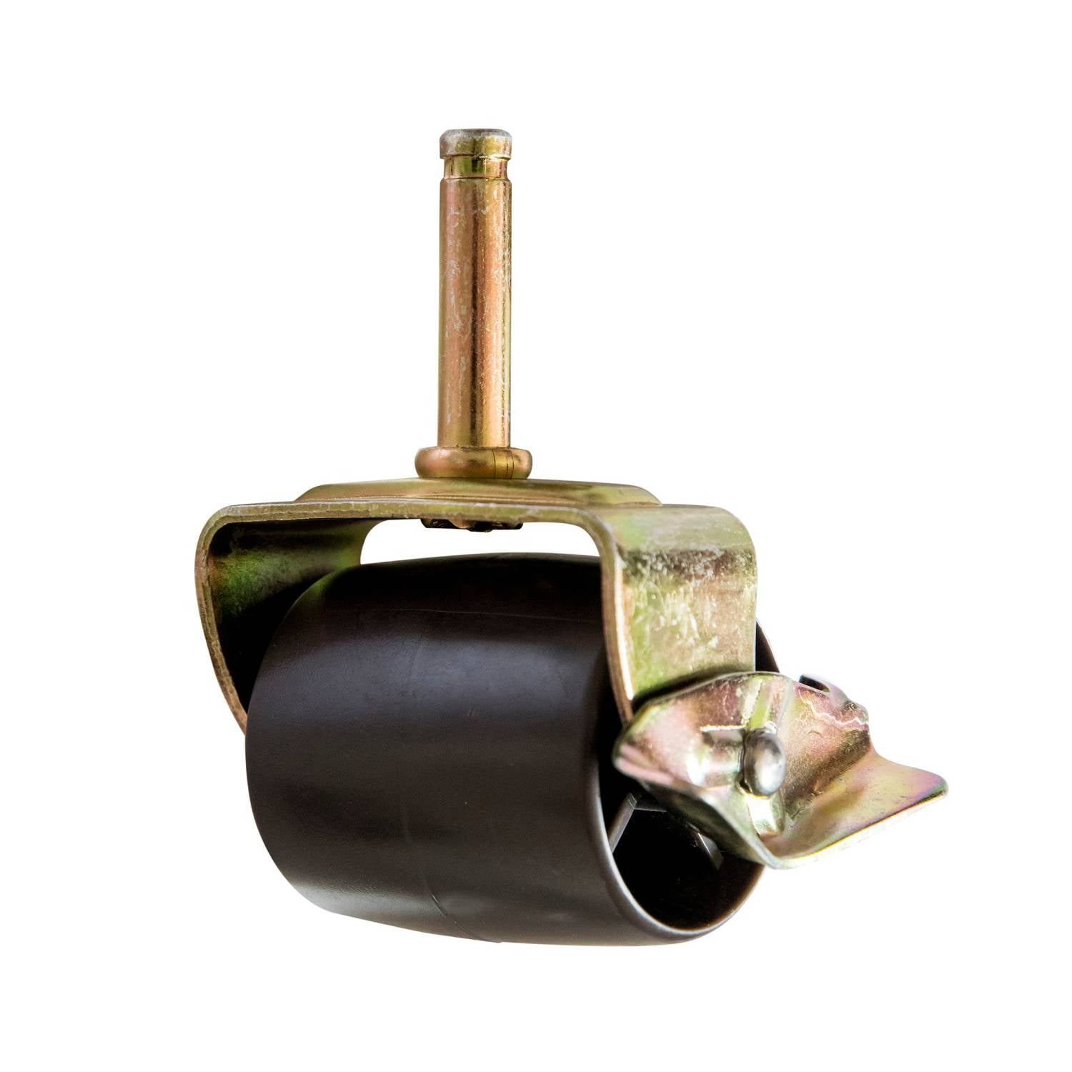 Rueda Tipo Barril Para Camas Cic, Flex, Vástago 0.93 Cm, Color Café