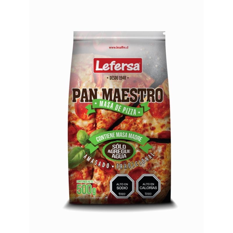 Premezcla Pan Maestro Masa Para Pizza Bolsa 500 gr Lefersa