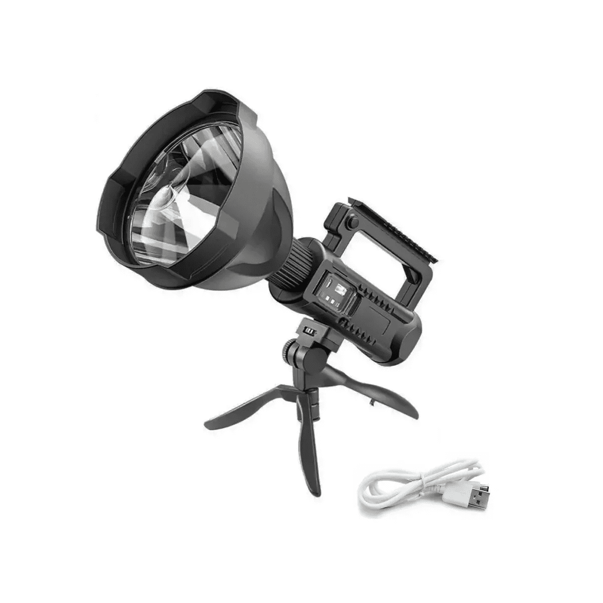 Genérico - Linterna Led Recargable 800 Lumenes Altos 4 Modos Color De La Linterna Negro Color De La Luz Blanco