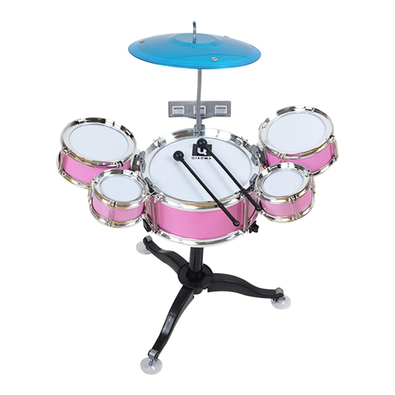Bothyi - Batería Infantil Compacta De Jazz Para Niños Y Niñas, Ideal Para Conciertos Y Presentaciones, Color Rosa