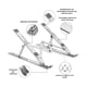 thumbnail image 2 of Soporte Notebook Metal Plegable Portatil 7 Niveles Altura, 2 of 6