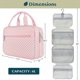 thumbnail image 4 of Bolsa de aseo colgante PAVILIA para viajes, resistente al agua, rosa, 4 of 7
