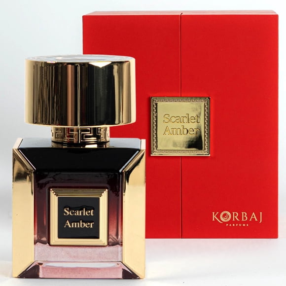 EXTRACTO DE PERFUME UNISEX KORBAJ PARFUMS, color ámbar escarlata, 100 ml